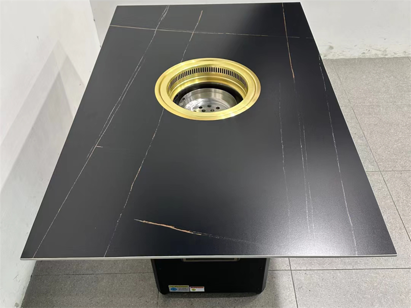 烤肉店下排烟炭火烤肉无烟自净化烤肉桌