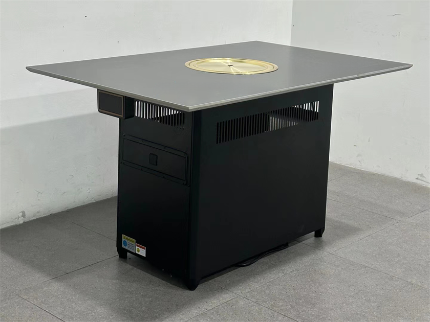 烤肉店下排烟炭火烤肉无烟自净化烤肉桌