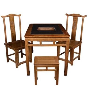 简约实木仿古明清火锅餐桌餐椅