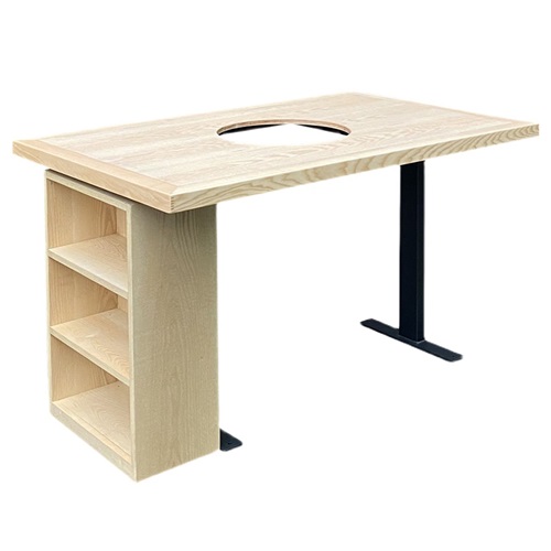 最新款式实木火锅桌时尚木制火锅餐桌