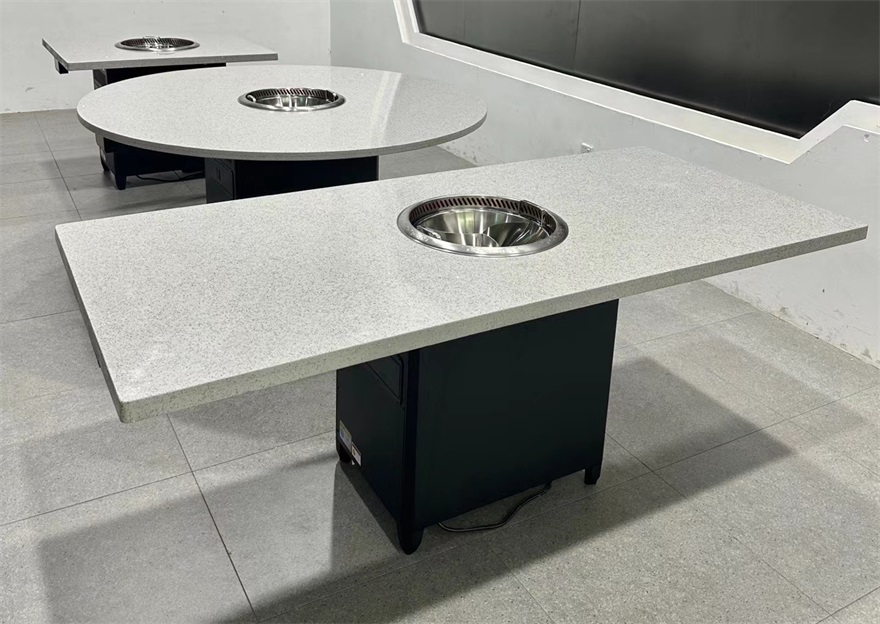 智能无烟净化系统大理石无烟火锅桌