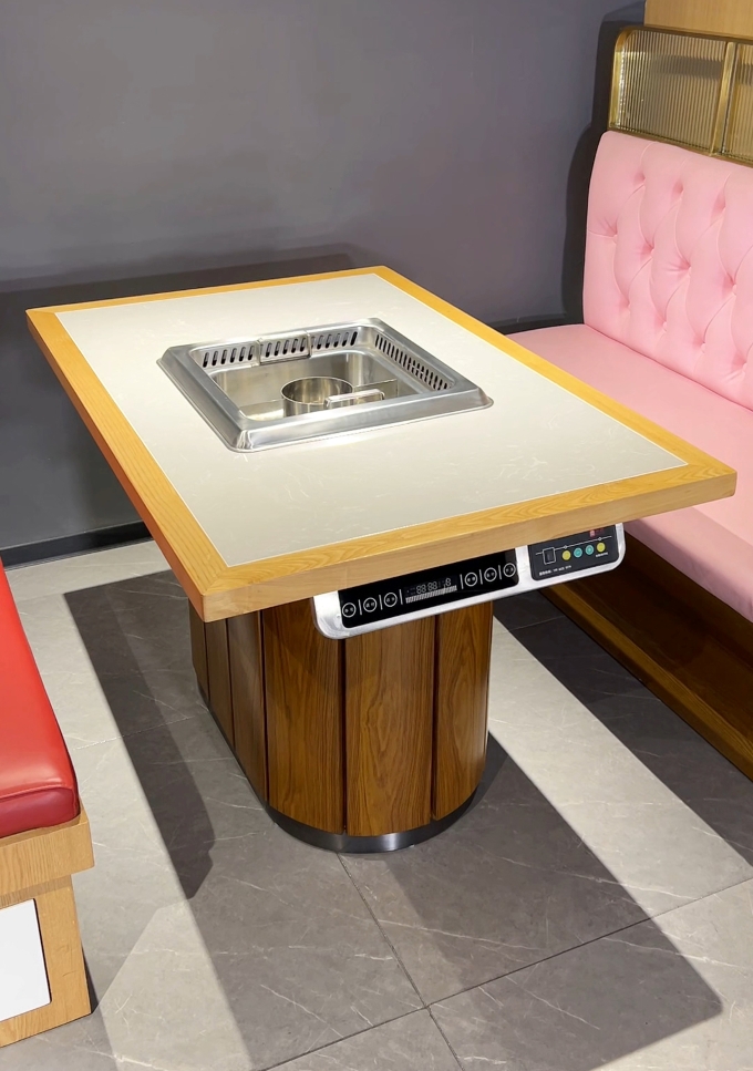 火锅店高档智能无烟净化火锅桌