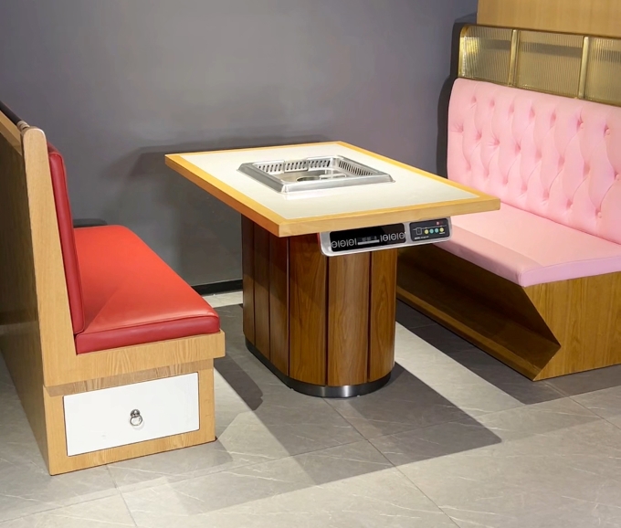 火锅店高档智能无烟净化火锅桌