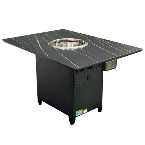 火锅店智能无烟净化岩板火锅桌