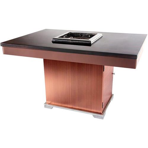 2018新款火烧石台面无烟火锅桌 