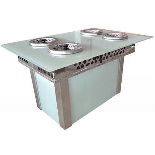 2018新款韩式一人一锅小火锅餐桌 无烟火锅桌