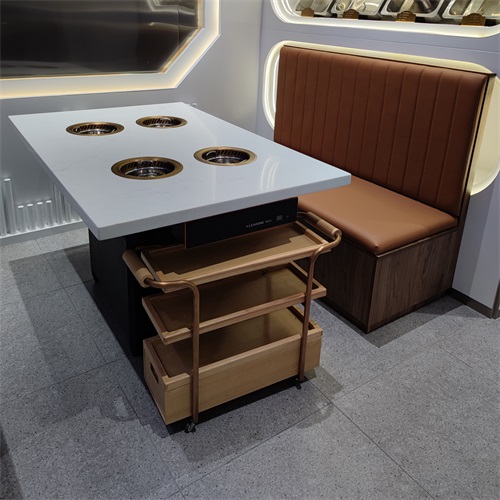 一人一锅小火锅电磁炉无烟净化火锅桌