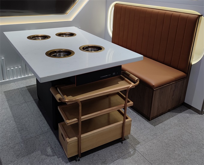 一人一锅小火锅电磁炉无烟净化火锅桌