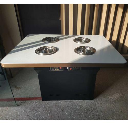 四人单锅无烟火锅桌_一人一锅自助火锅桌子