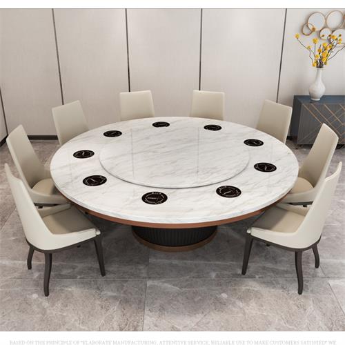 一人一锅自助不锈钢小火锅桌_16人位电磁炉火锅桌