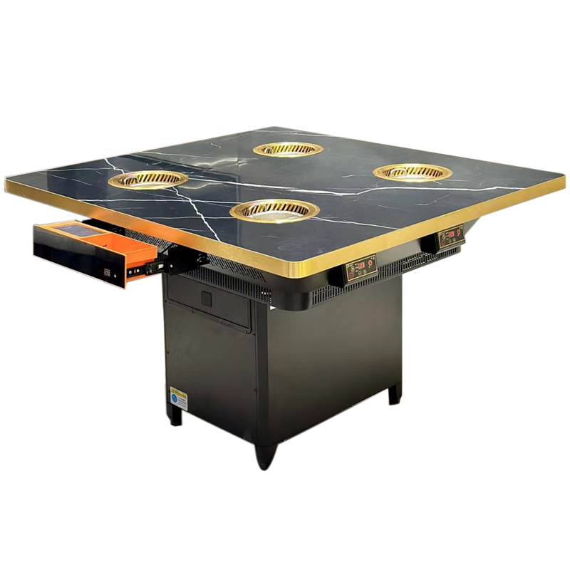 高端餐饮火锅店4人位一人一锅无烟小火锅桌