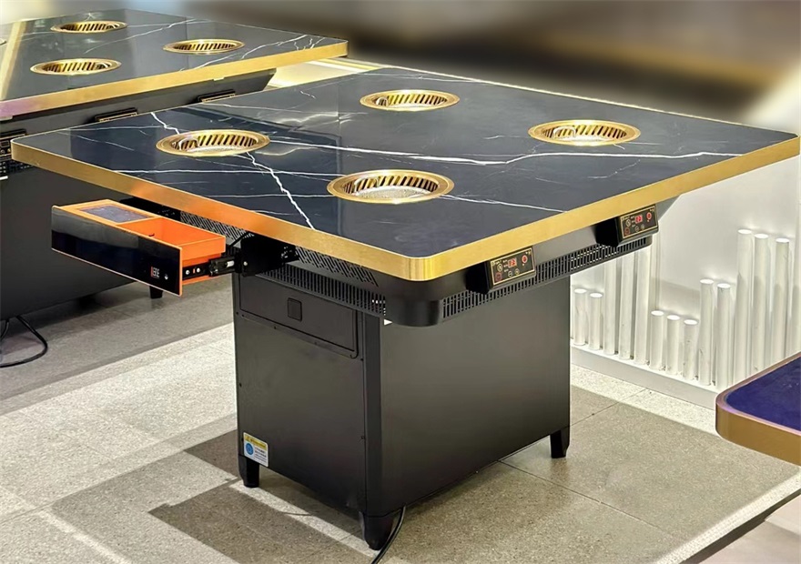 高端餐饮火锅店4人位一人一锅无烟小火锅桌