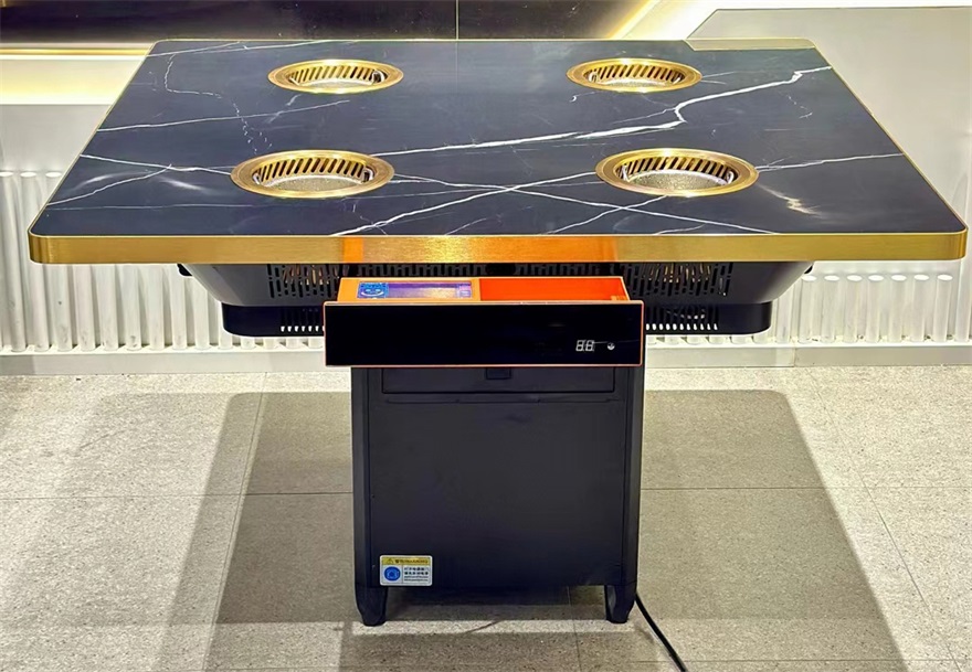 高端餐饮火锅店4人位一人一锅无烟小火锅桌