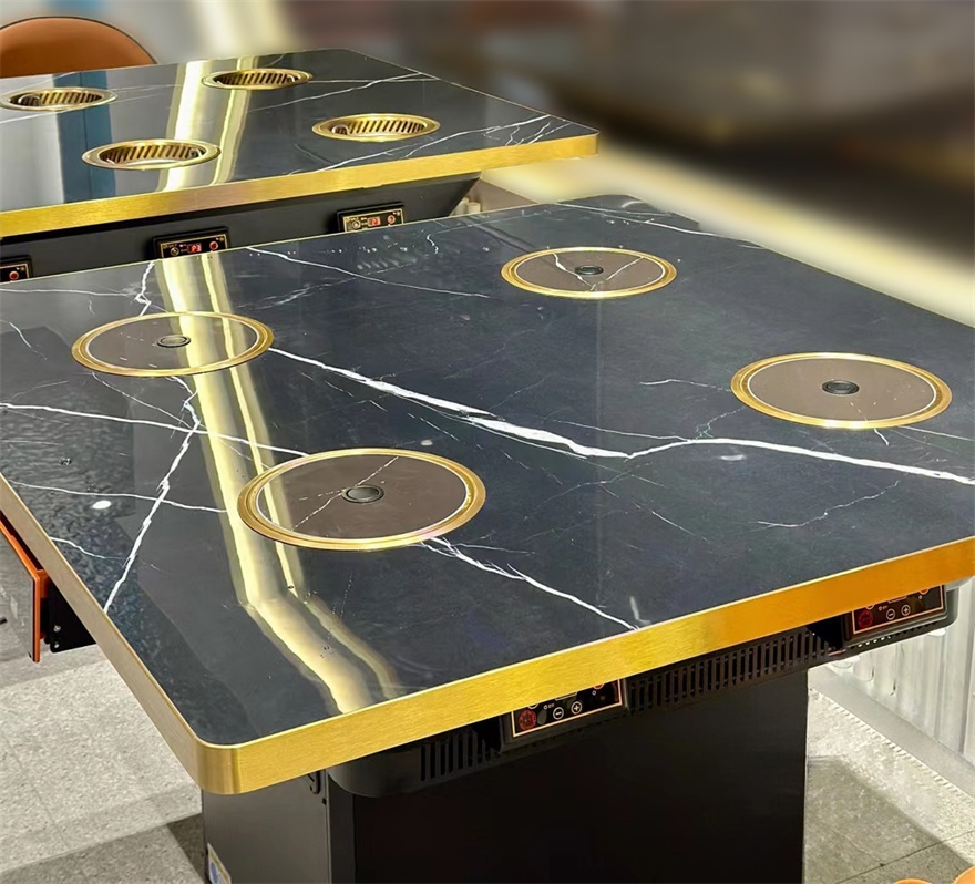 高端餐饮火锅店4人位一人一锅无烟小火锅桌