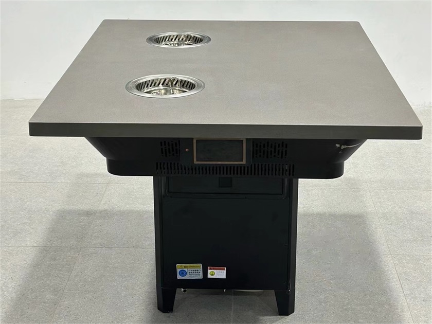 自助小火锅2人位大理石无烟净化火锅桌