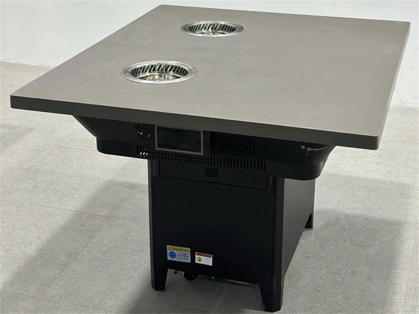 自助小火锅2人位大理石无烟净化火锅桌