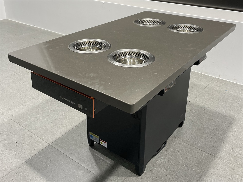 自助餐厅一人一锅无烟火锅桌|4人位独立净化系统设计